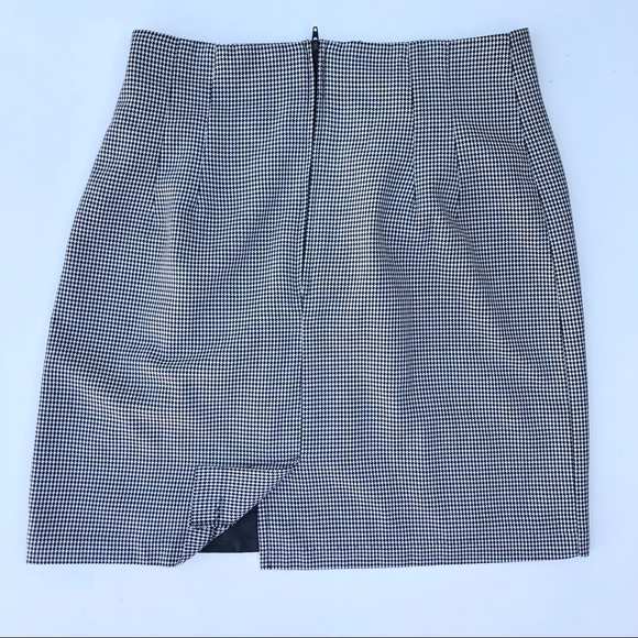 Vintage Briggs New York Houndstooth Mini Skirt 10 - Picture 4 of 7